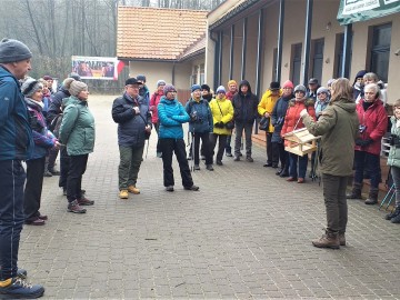 Edukacyjny zimowy spacer po Lesie Łagiewnickim 2024, 